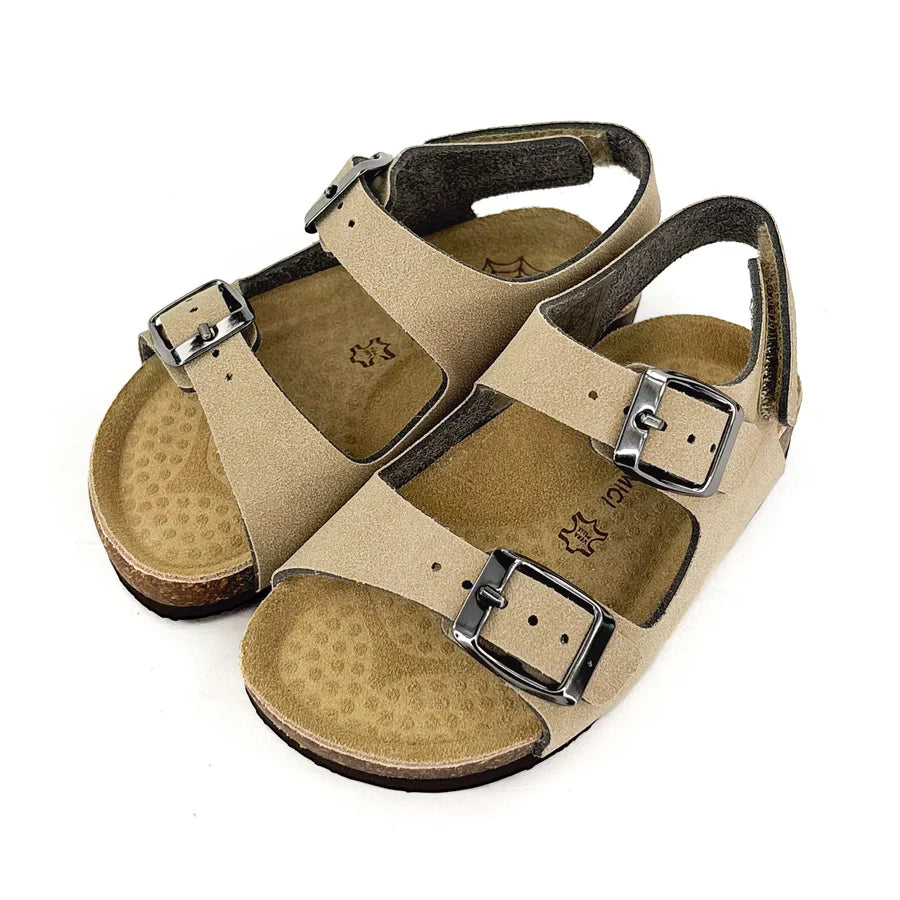 Boys Anatomical Beige Sandals with Velcro Straps – Primigi 1433700
