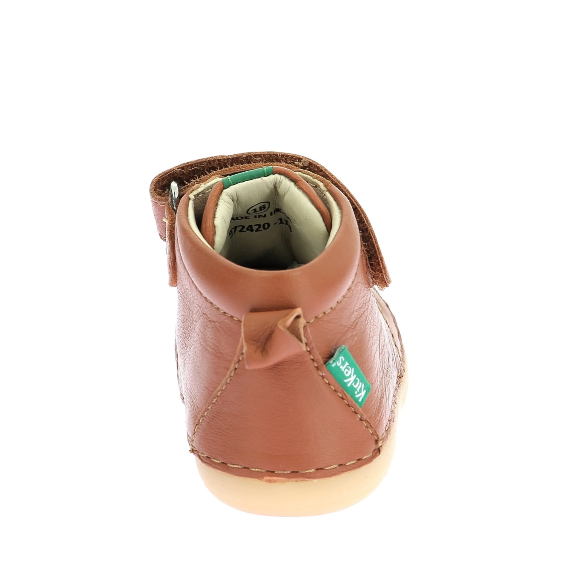 KICKERS Sonizikro Camel Bottillons for Girls Comfortable Velcro Slip-On