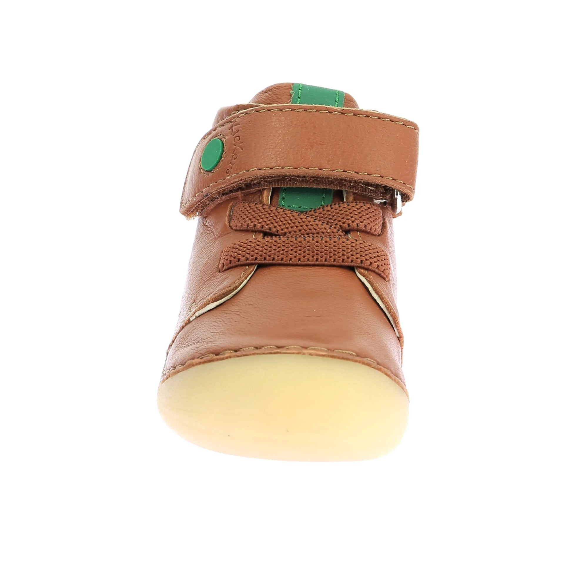 KICKERS Sonizikro Camel Bottillons for Girls Comfortable Velcro Slip-On