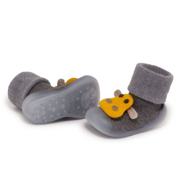 Childrenland Kids Cow Design Sock Slippers: Anti-Slip, Warm, Comfortable Toddler Footwear