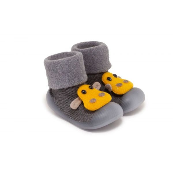 Childrenland Kids Cow Design Sock Slippers: Anti-Slip, Warm, Comfortable Toddler Footwear