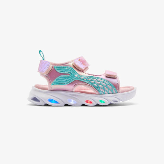 Conguitos Pink Siren Light-Up Sandals for Kids - Comfortable & Breathable