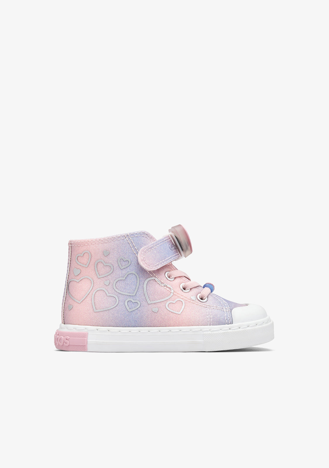 Conguitos Girls' Multi Glitter High-Top Sneakers