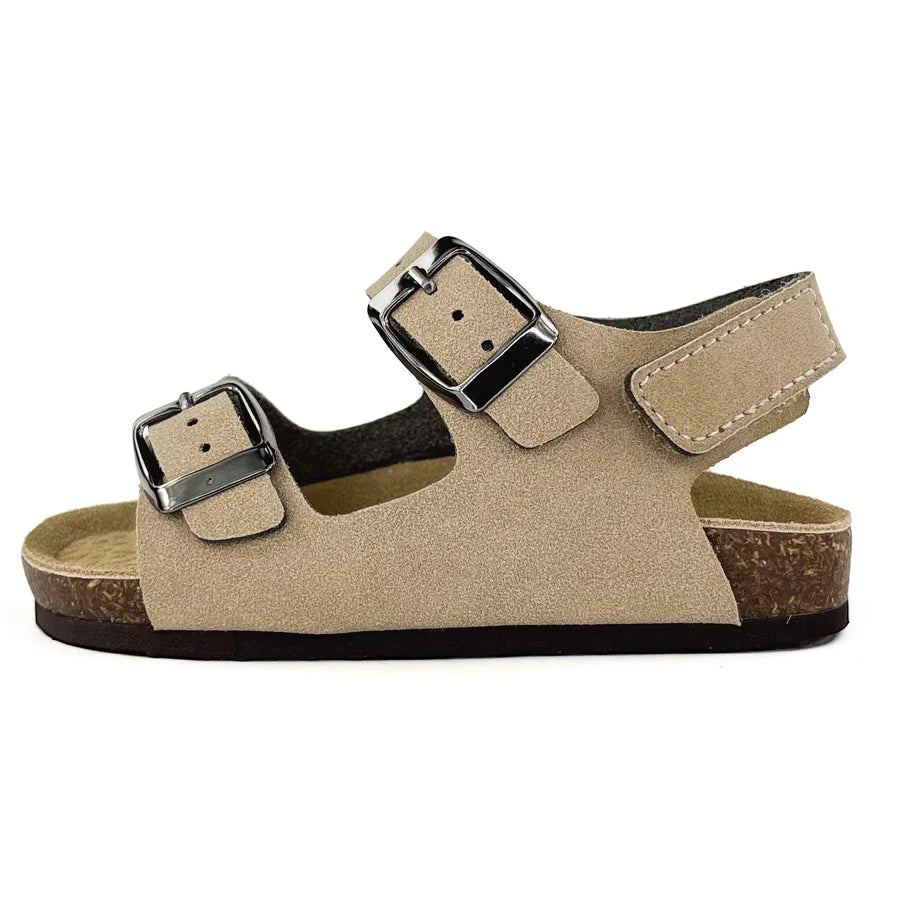Boys Anatomical Beige Sandals with Velcro Straps – Primigi 1433700