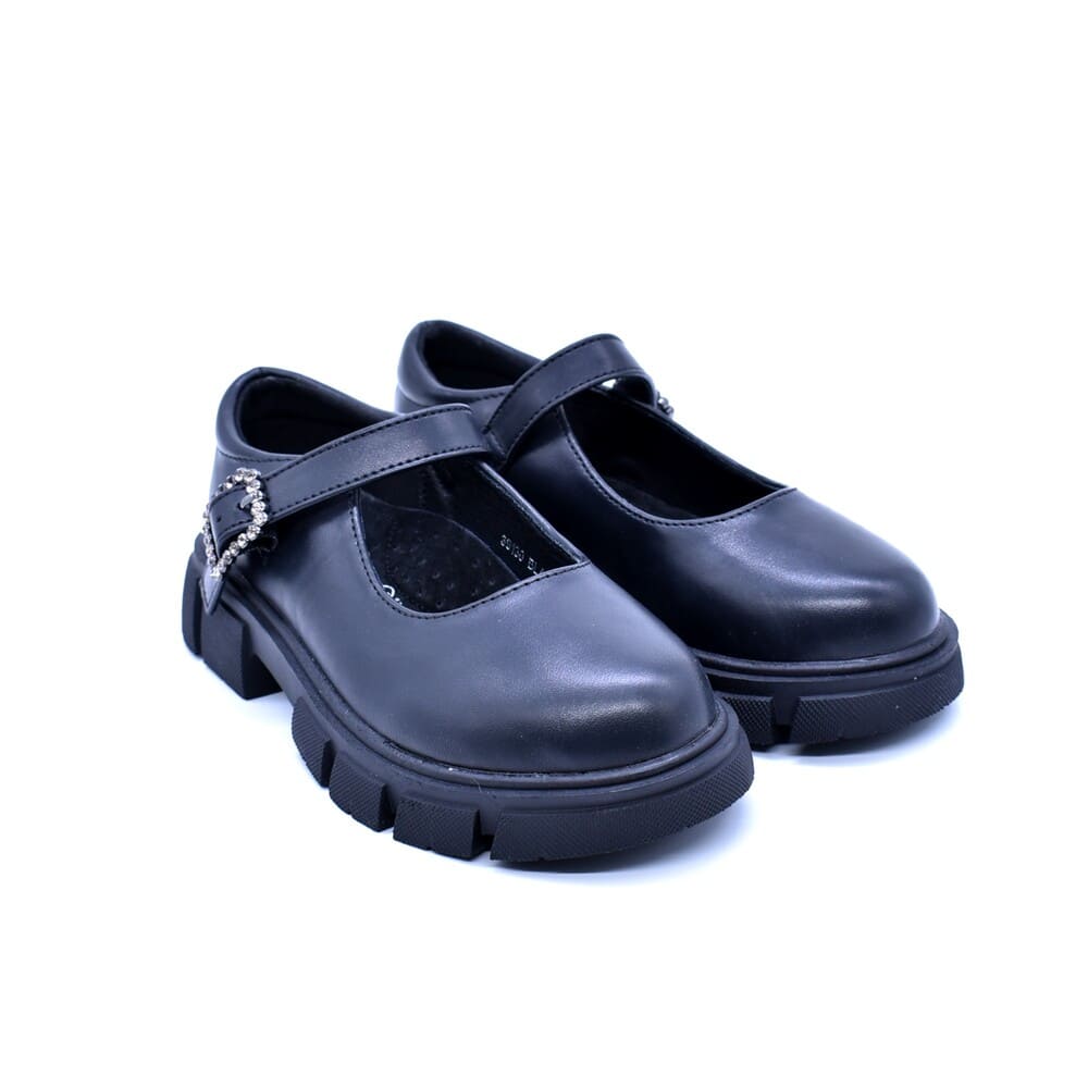 Oscal Girls' Mary Jane Ballerina Shoes Black Matte 39130