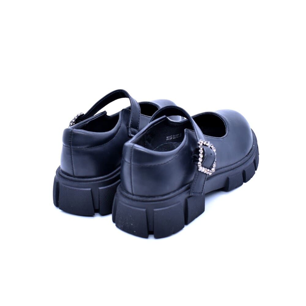 Oscal Girls' Mary Jane Ballerina Shoes Black Matte 39130