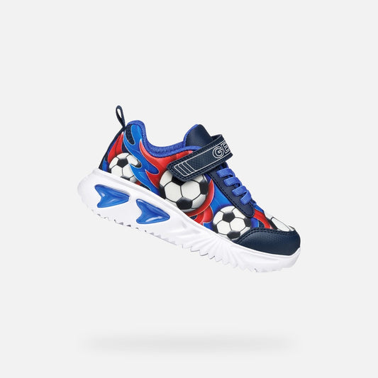 Geox Navy Blue Light-Up Boys Sneakers J45DZB