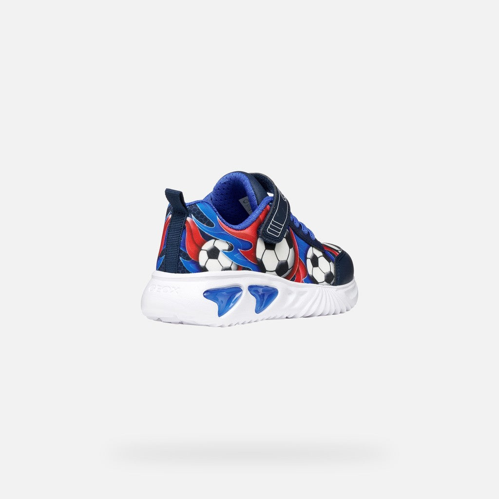 Geox Navy Blue Light-Up Boys Sneakers J45DZB