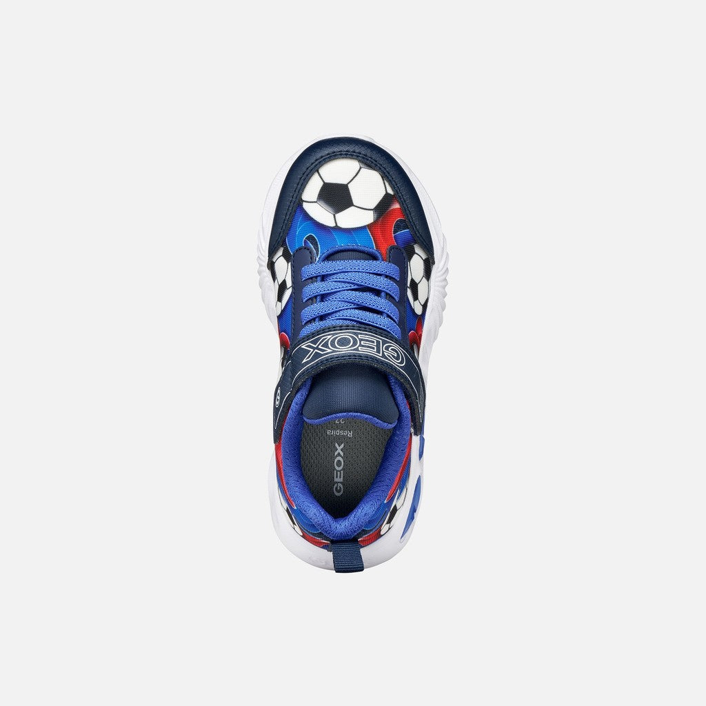 Geox Navy Blue Light-Up Boys Sneakers J45DZB