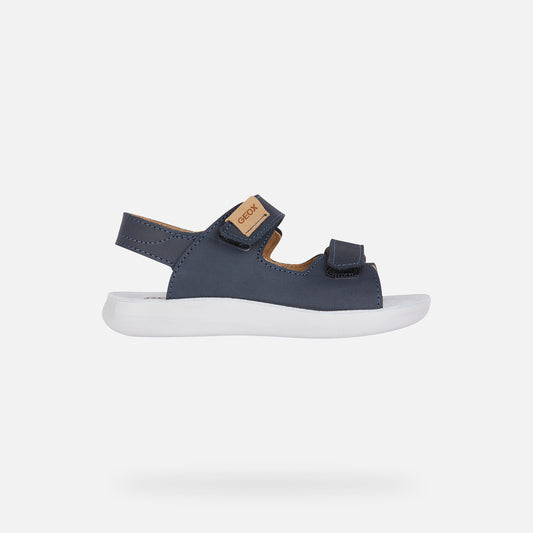 Geox LIGHTFLOPPY Junior Boy's Navy Sandals: Breathable, Comfortable, Easy-Wear Straps