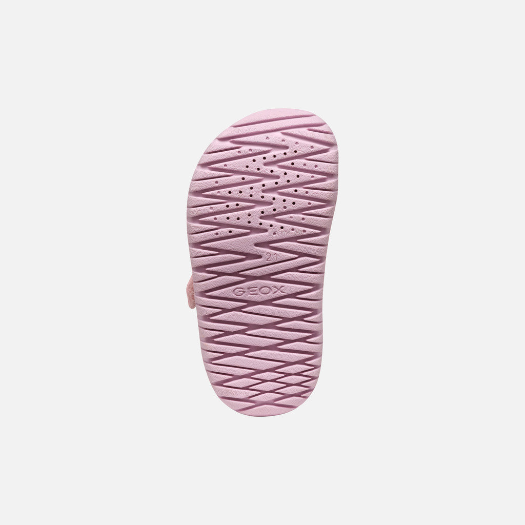 Geox Fusbetto Baby Pink Closed-Toe Sandals: Waterproof Comfort for Little Adventurers