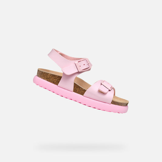 Geox Bubblebow Girl's Light Pink Sandals: Lightweight, Flexible, and Comfortable for Warm Weather