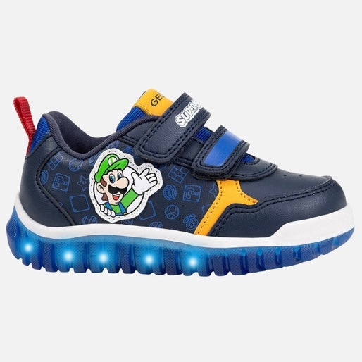 Geox Lightyloo Super Mario Kids Low-Cut Light-Up Sneaker