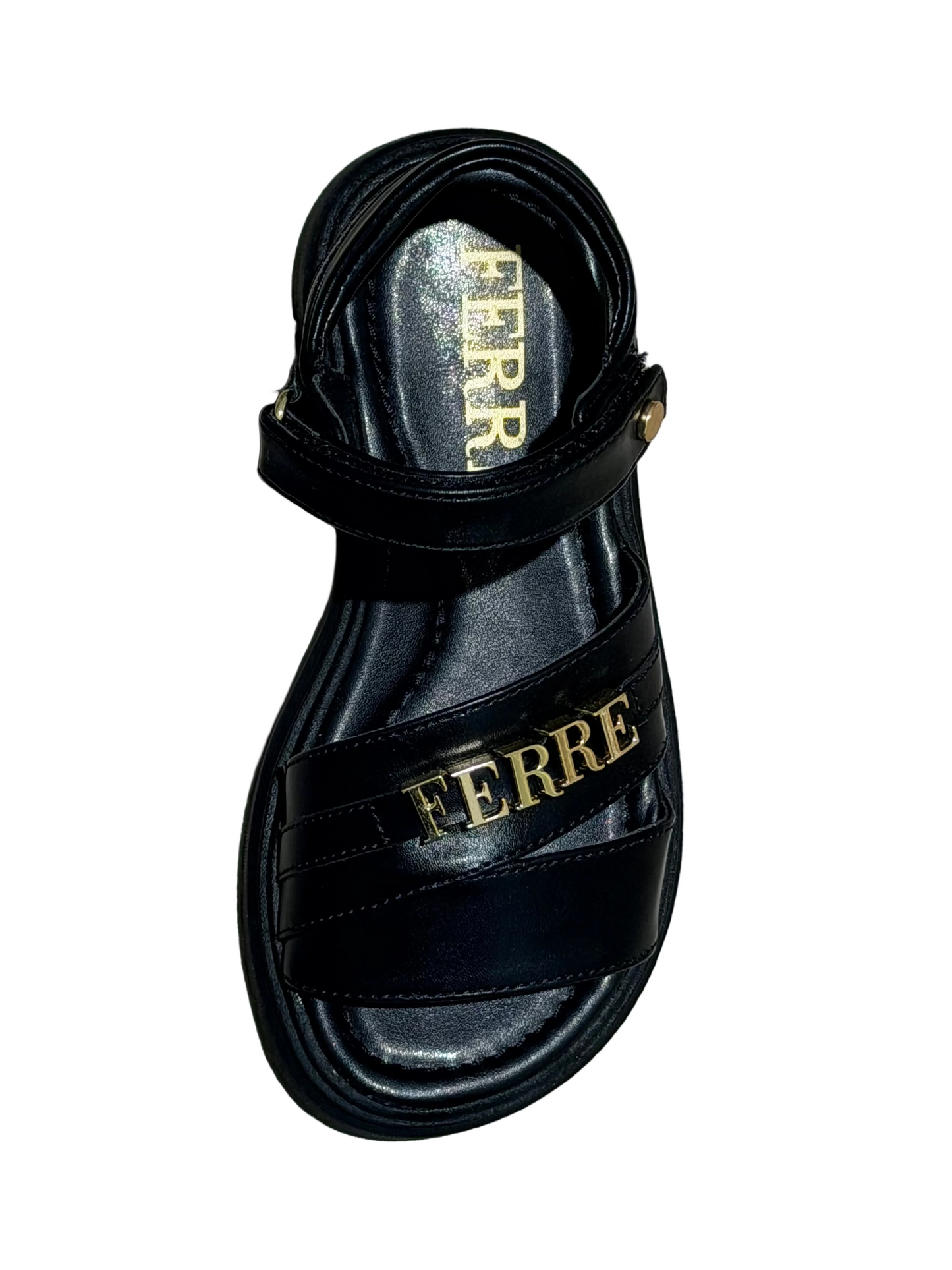 Gianfranco Ferre Girls' Black Platform Sandals FB540