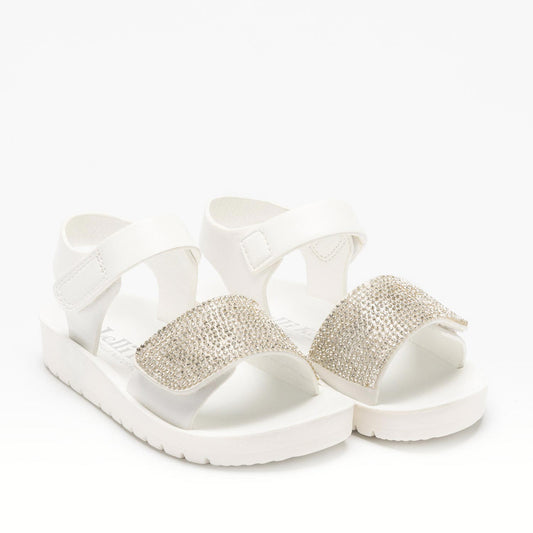 Lelli Kelly  white Velcro girls sandals Valeria LK 4230