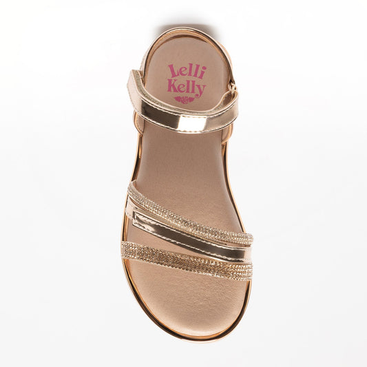 Lelli Kelly Bronze Girls Sandals . Dotty LKCA 5570