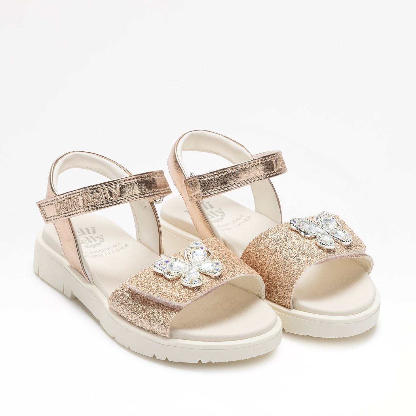 Lelli Kelly Sandal Pink Gold Leather Insole Girl Sandals. LKCV 5510