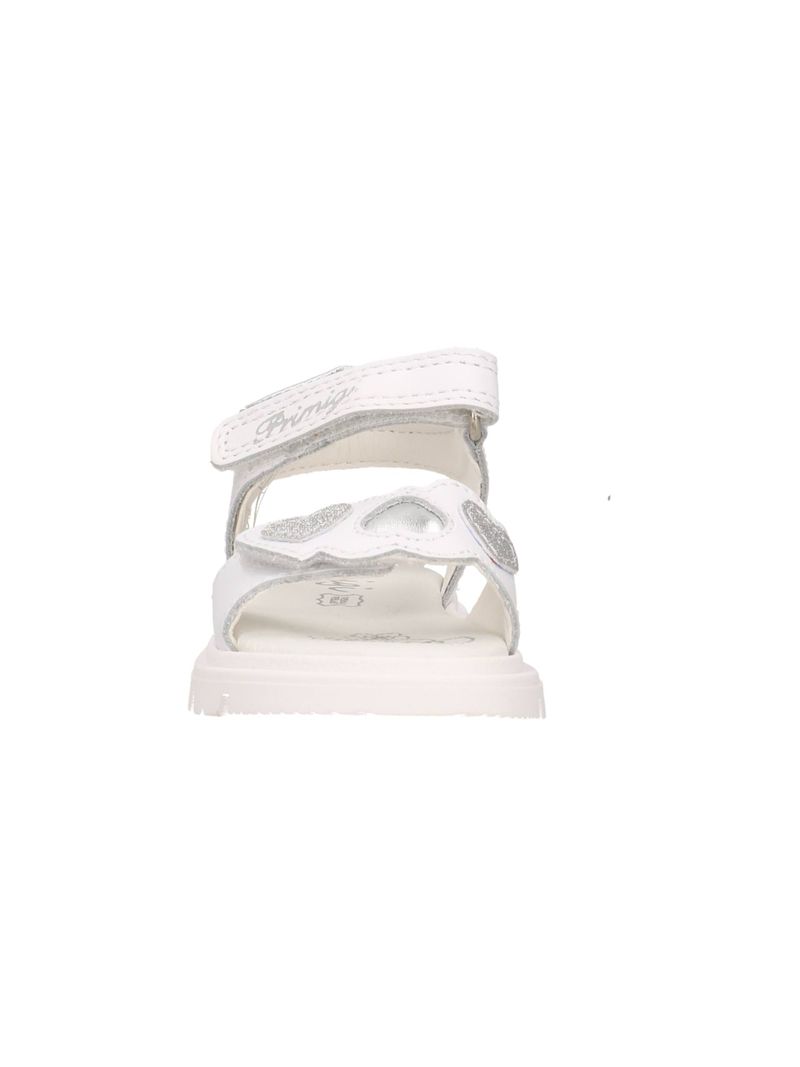 White Leather Velcro Sandals for Girls. Primigi 1416000