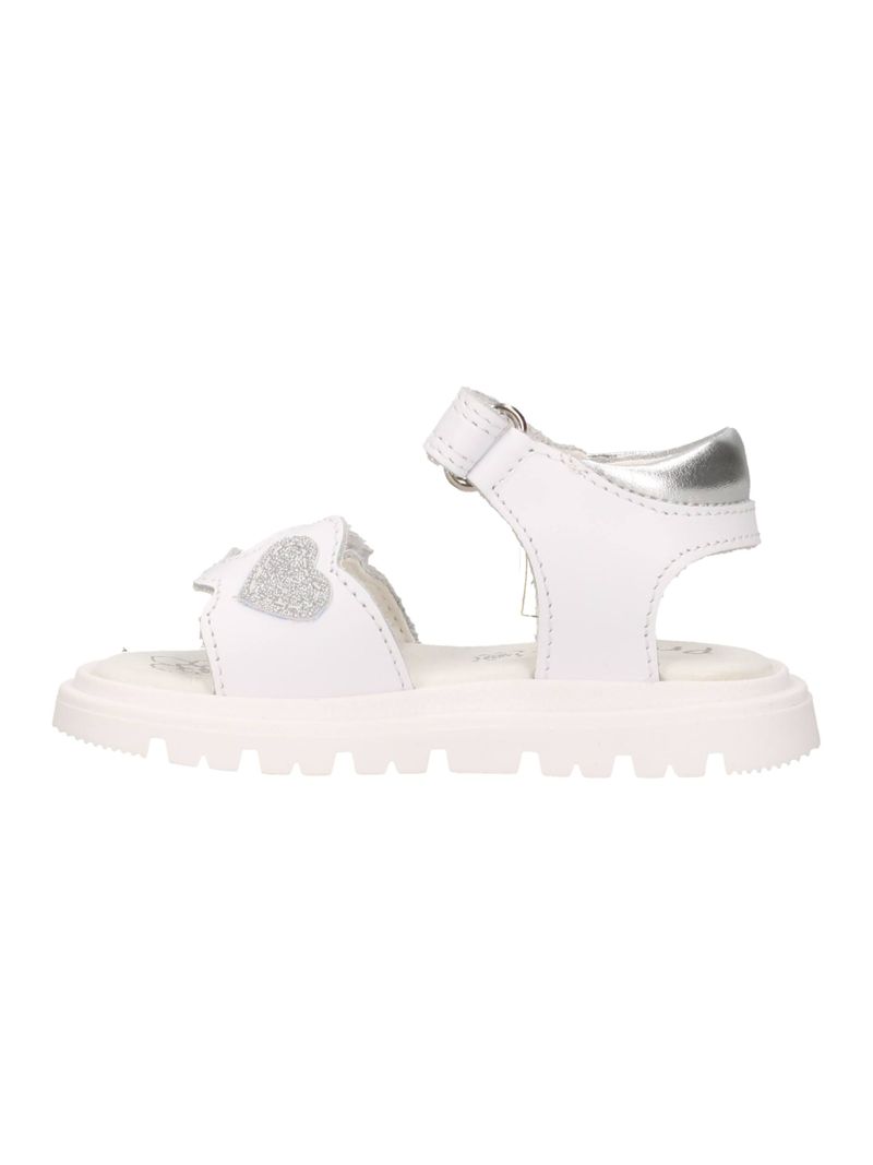 White Leather Velcro Sandals for Girls. Primigi 1416000