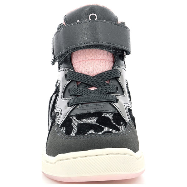 Mod8 Dealmooding Kids' Pink Black Leopard Boots Velcro & Laces