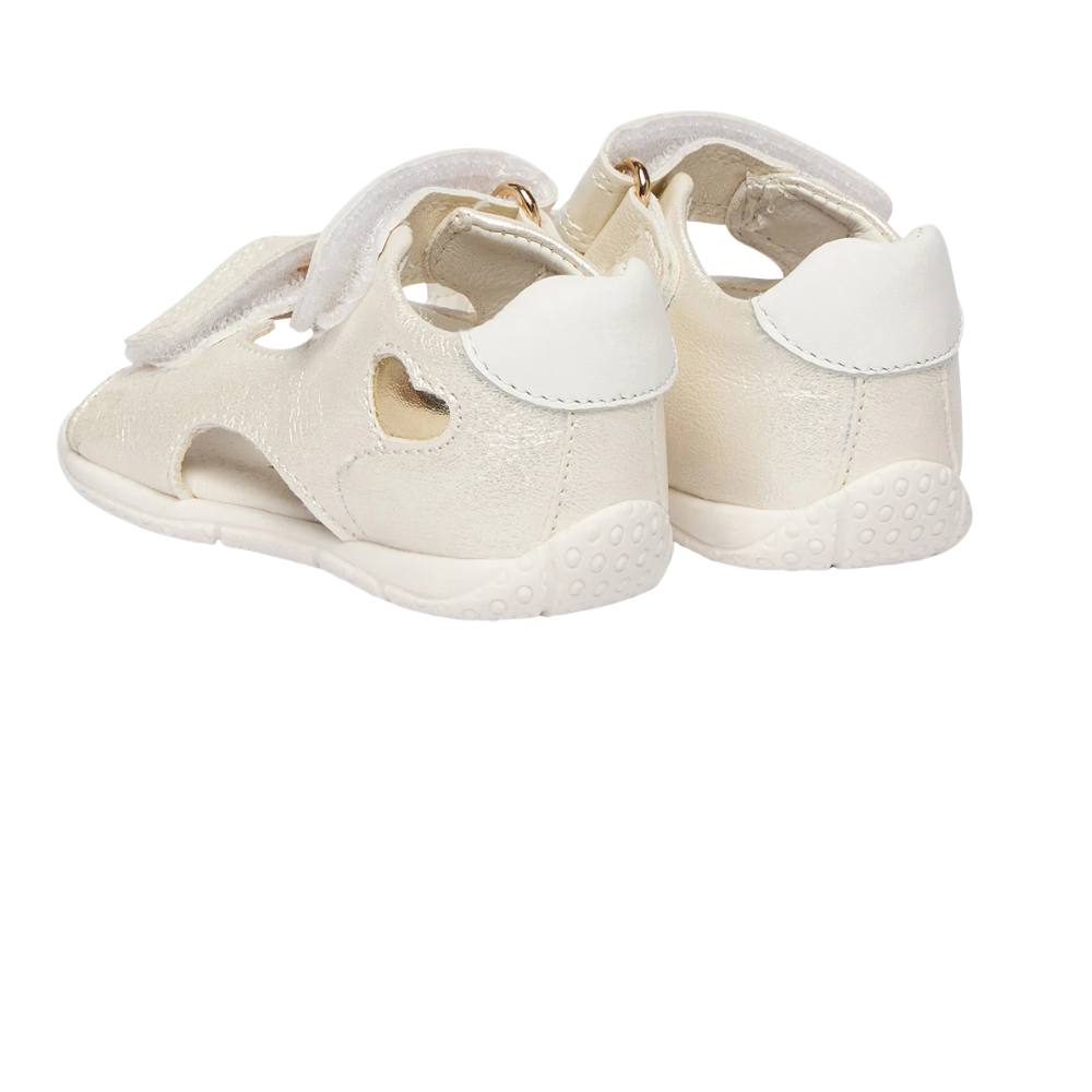 First Steps Anatomical Sandals for girls white with velcro. Primigi 1413200