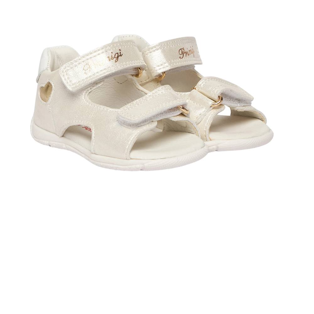 First Steps Anatomical Sandals for girls white with velcro. Primigi 1413200