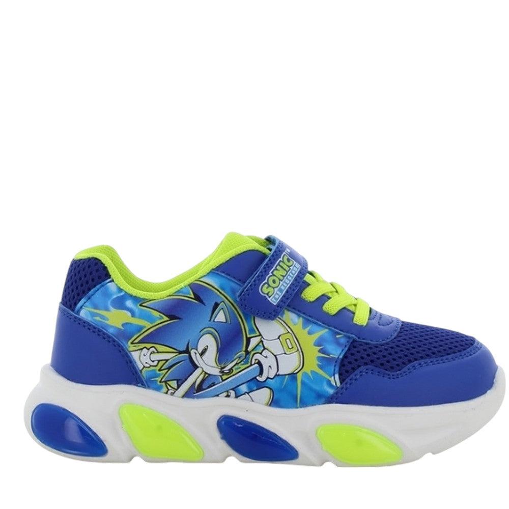 Sonic Blue LED Kids Athletic Shoe Size 25-33