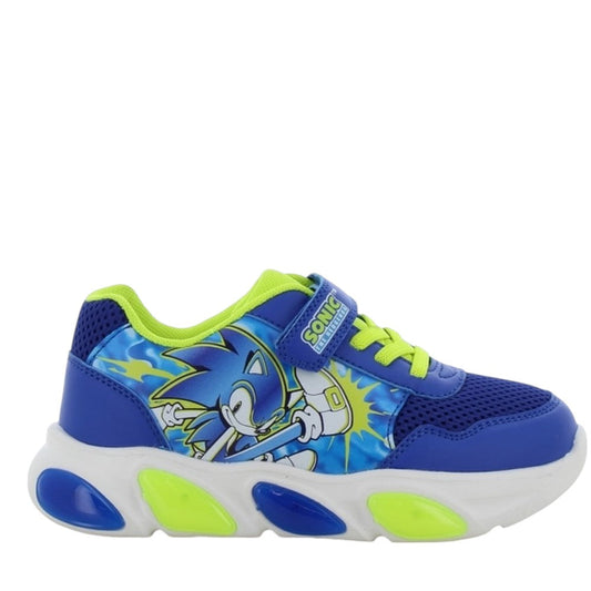 Sonic Blue LED Kids Athletic Shoe Size 25-33