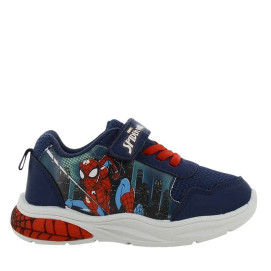 Spiderman Light-Up Blue Athletic Kids Shoes Size 22-30