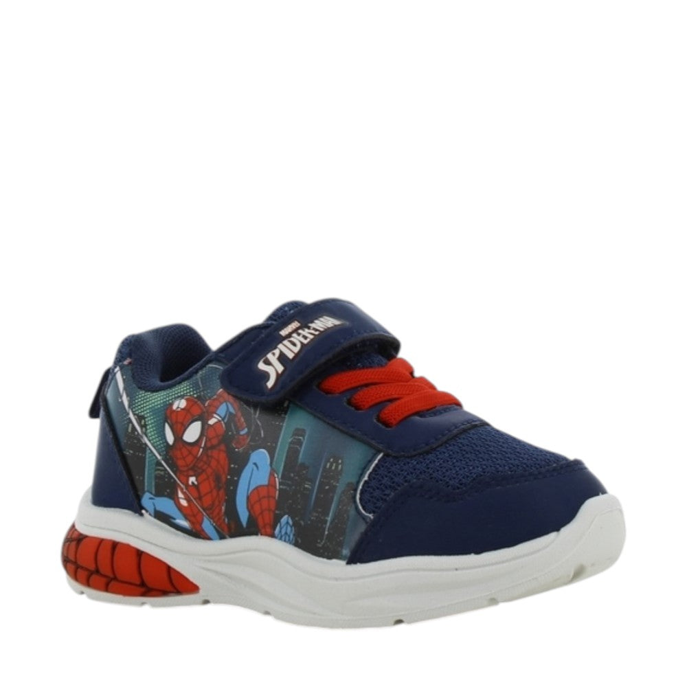 Spiderman Light-Up Blue Athletic Kids Shoes Size 22-30