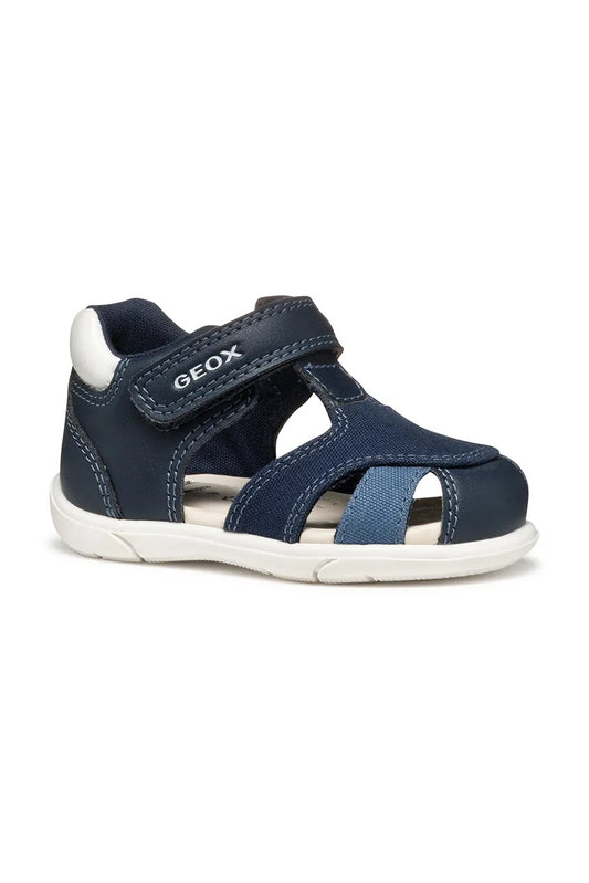 Geox ZAPITO Kids' Navy Blue Breathable Sandals with Flexy System & Velcro Closure