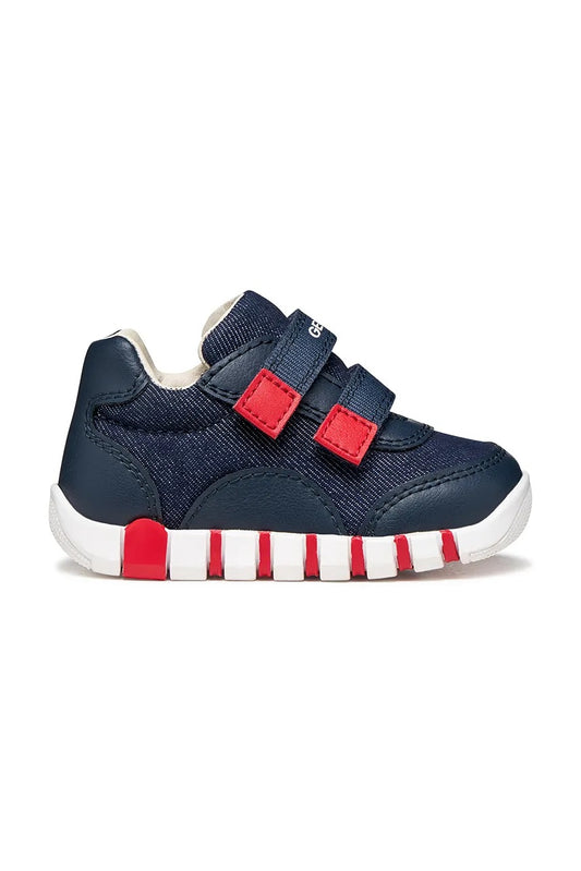 Geox Navy Blue Boys' First Steps Sneakers with Breathable Tech B3555C