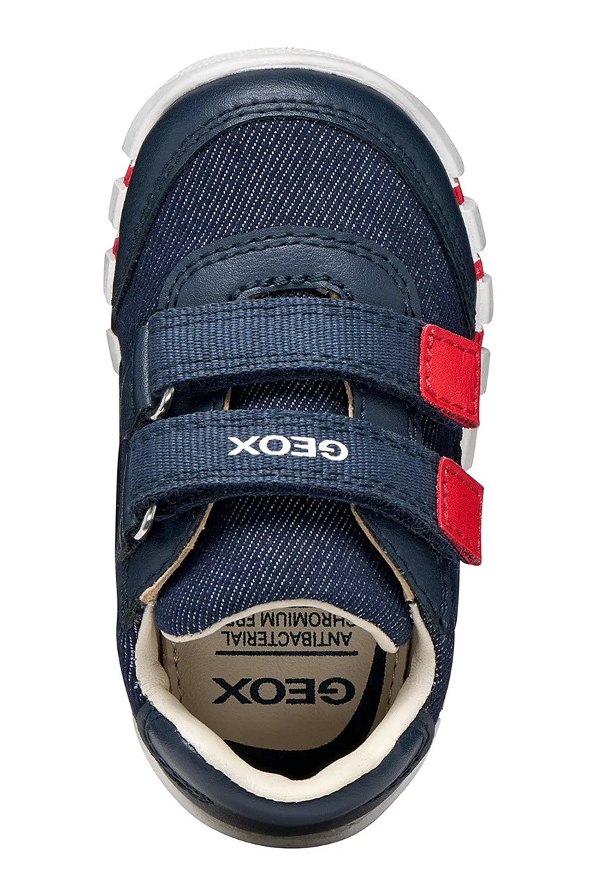 Geox Navy Blue Boys' First Steps Sneakers with Breathable Tech B3555C