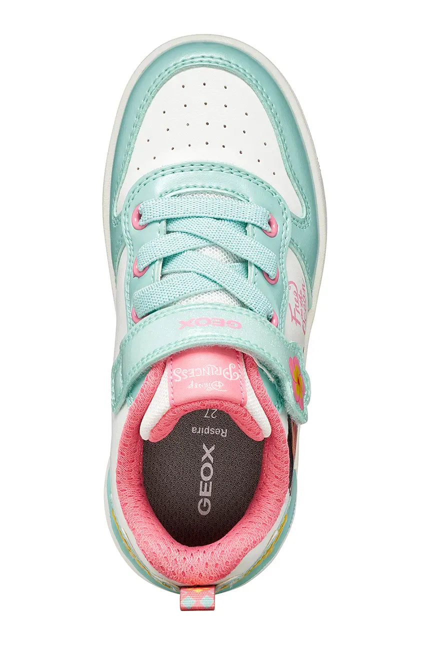 Geox Girl Breathable Colorful White/Watersea Sneakers J65HXC