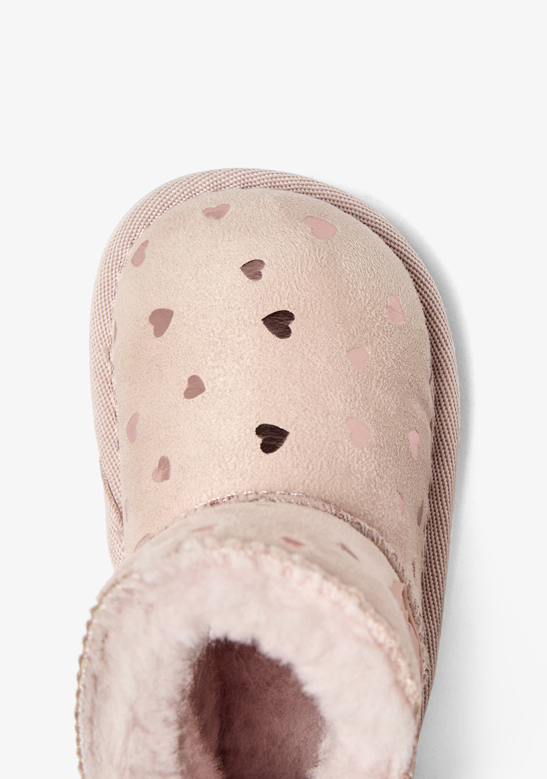 TECNOBABY Girls' Barefoot Australian Boots Pink Hearts