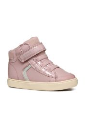 GEOX B Gisli Girl Pink Breathable Kids' Sneakers with Removable Insole