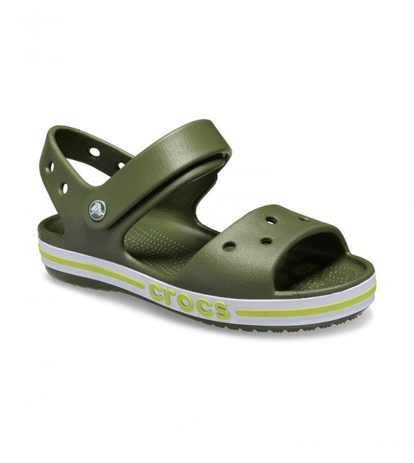 Crocs Bayaband Army Green Anatomical Beach Shoes 211054