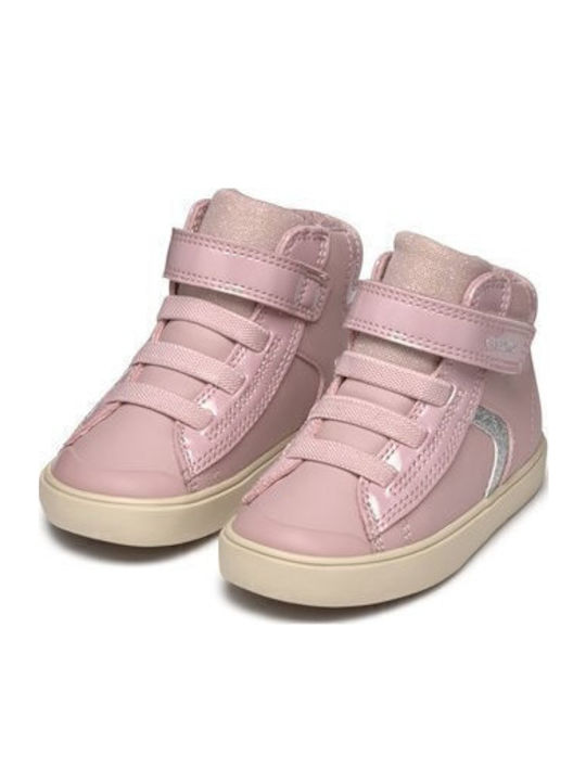GEOX Girl Pink Breathable high-top Sneakers with Removable Insole B461MA [-20%OFF]