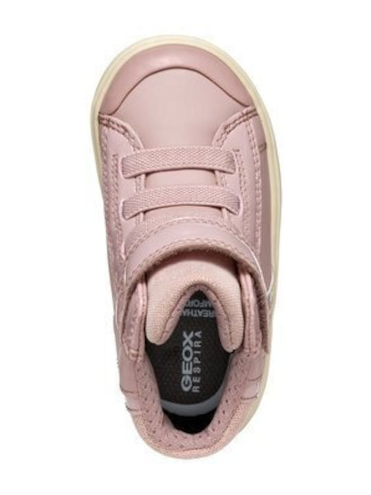 GEOX Girl Pink Breathable high-top Sneakers with Removable Insole B461MA [-20%OFF]
