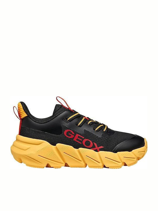 Geox Flexyper Fast Athletic Boys' Sneakers Black Yellow J46N1A [-20%OFF]