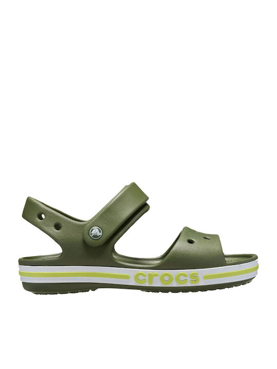 Crocs Bayaband Army Green Anatomical Beach Shoes 211054