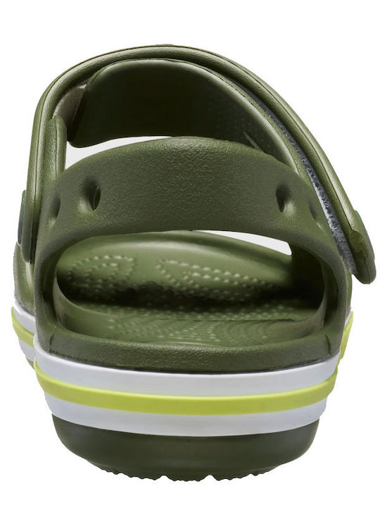 Crocs Bayaband Army Green Anatomical Beach Shoes 211054