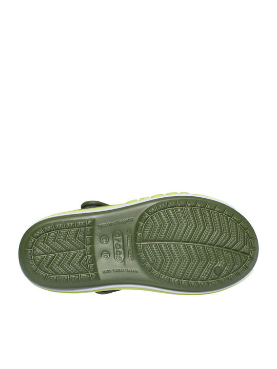 Crocs Bayaband Army Green Anatomical Beach Shoes 211054