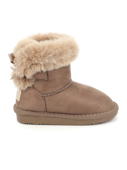 Conguitos Kids Waterproof Ankle Boots Brown Faux Fur Lined Warm Winter Shoes
