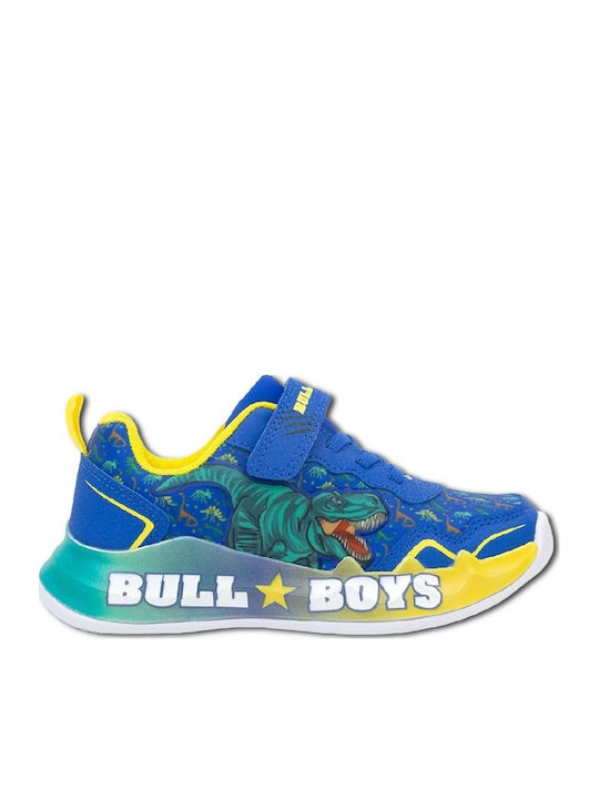 Sneakers Bull Boys Blue with Lights - Dinosaur Design DNAL 5144 [-10%OFF]