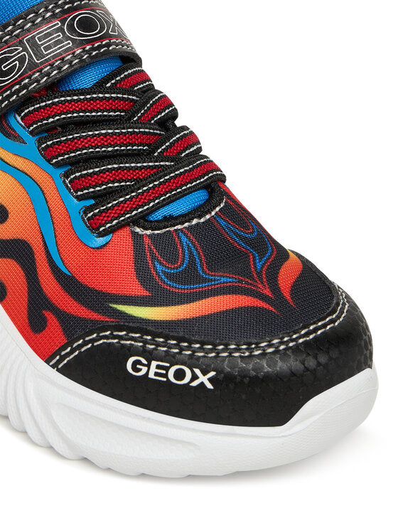 Geox J Assister J56DZB 014CE C9221 Black Breathable Boys' Athletic Sneakers