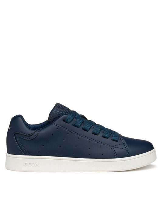 Geox Boys' J Eclyper J55LSB Breathable Dark Blue Athletic Sneakers