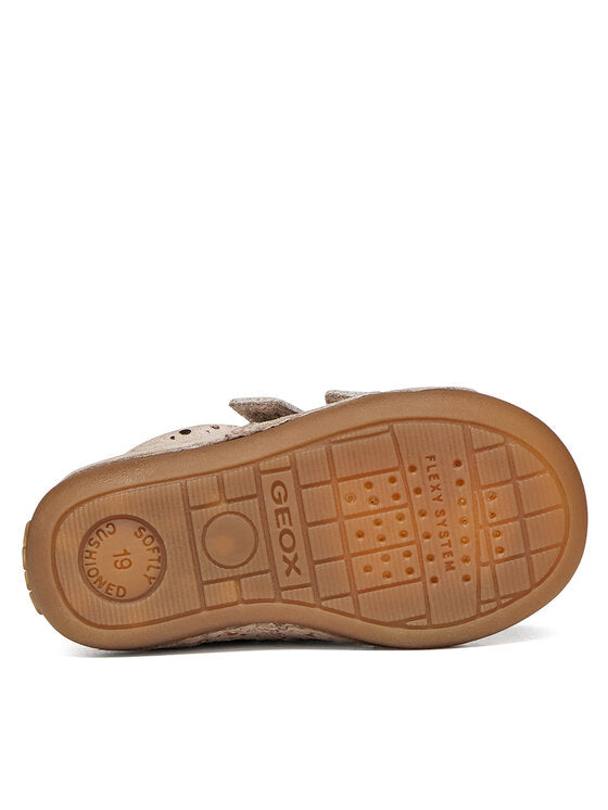 Geox B Tutim B9440B 007NF C5004 Beige Breathable Girl's Shoes