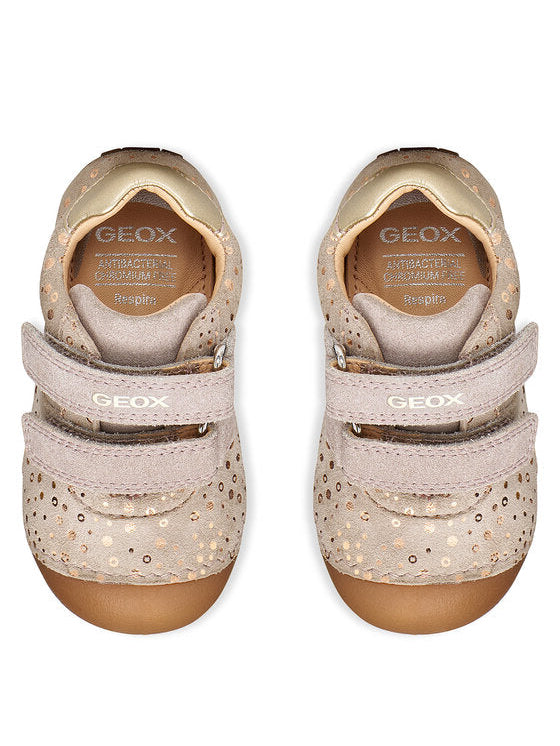 Geox B Tutim B9440B 007NF C5004 Beige Breathable Girl's Shoes