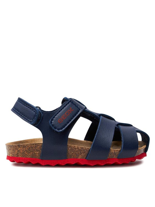 Geox Chalki Boy Sandals: Dark Blue B452QA Lightweight Summer Footwear for Kids